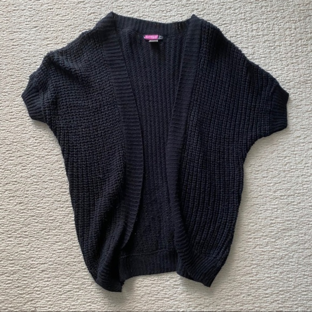 SayWhat Black Knit Cardigan